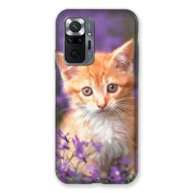 Coque Renforcée Pour Xiaomi Redmi Note 10 Pro 5g Chat Violet
