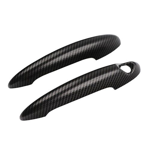 Autocollant De Couvercle De Poignée De Porte,Pour Mini Cooper S Jcw R50 R52 R53 R55 R56 R57 R58 R59 R61,2 Pièces/Ensemble,Accessoires De Style De Voiture - Type Carbon Pattern B