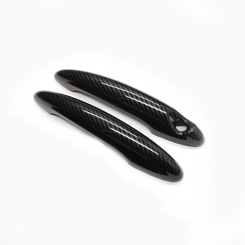 Autocollant De Couverture De Poignée De Porte Extérieure,Accessoires De Style De Voiture,Mini Cooper S,Jcw,R50,R52,R53,R55,R56,R57,R58,R59,R61,2 Pièces Par Ensemble - Type Carbon Pattern