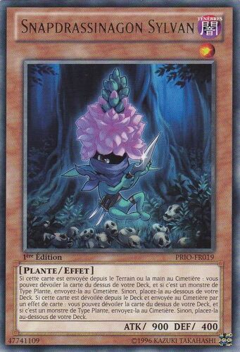 Snapdrassinagon Sylvan Prio-Fr019 1ère Edition - Rare