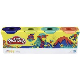 Play-Doh - Lot De 4 Pots De Pate A Modeler 448 G - Couleurs Bleu, Orange, Vert Pomme, Vert Fonce - Nouveauté