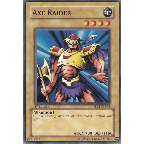 Carte Yu-Gi-Oh - Axe Raider ( Axe Raider ) - 5ds1-En003 - Anglaise -
