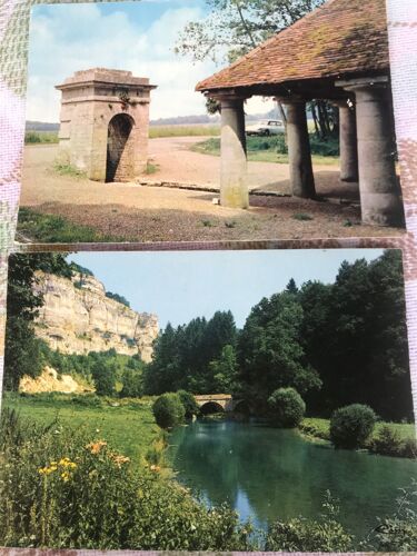 Côte D Or - 2 Cartes Postales Écrites, Fontaine Henri Iv & Vallée Du Dessoubre