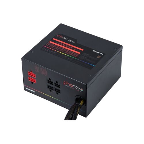 Chieftec Photon Series CTG-750C-RGB - Alimentation électrique (interne) - ATX12V 2.3/ EPS12V - CA 230 V - 750 Watt - PFC active