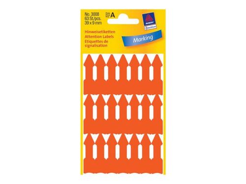 Avery Zweckform - 9 x 39 mm 63 étiquette(s) (4 feuille(s) étiquettes