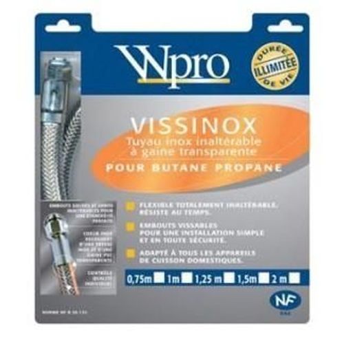 Flexible VISSINOX gaz butane propane long. 2m durée de vie illimitée Accessoires et entretien (481281729756 )