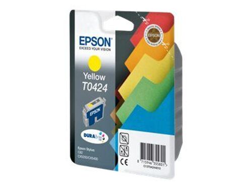 EPSON DURABrite T0424 - Jaune - original - réservoir d'encre - pour Stylus C82, C82N, C82WN, CX5200, CX5400