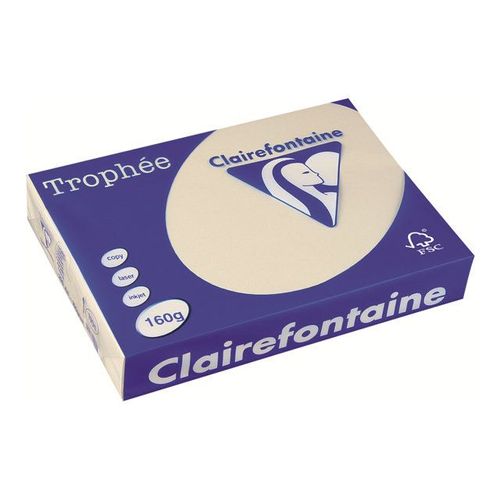 Clairefontaine Trophée - Papier teinté - crème - A4 (210 x 297 mm) - 160 g/m² - 250 feuille(s)