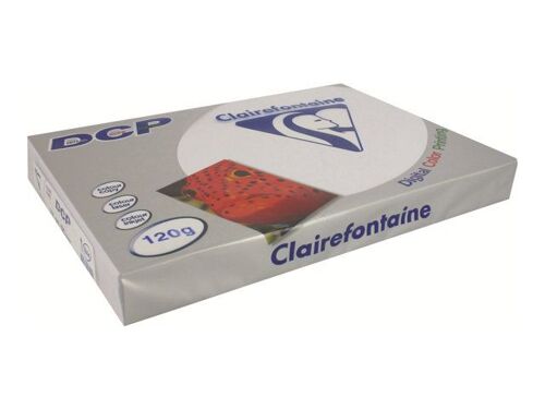 Clairefontaine DCP - Ultra blanc - A4 (210 x 297 mm) - 120 g/m² - 250 feuille(s) papier uni (pack de 5)
