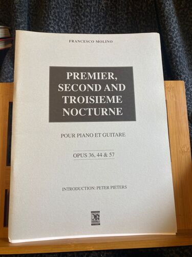 Francesco Molino Nocturnes Pour Piano Et Guitare Pieters Ed. Alamire