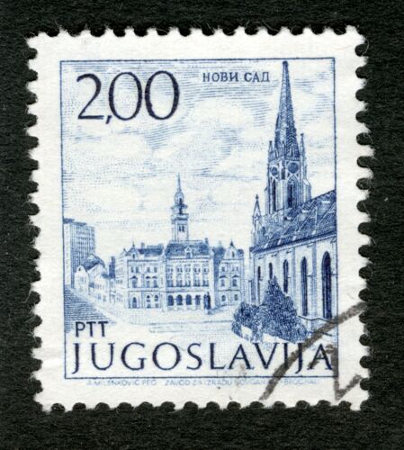 Timbre Oblitéré Jugoslavija, Ptt, 2.00