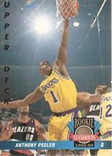 Anthony Peeler Upper Deck Rookie Standouts 1992'93 N° 62