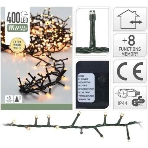 Guirlande Electrique Blanc Extra Chaud - 400 led