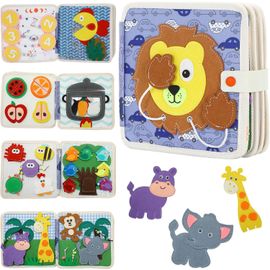 Quiet Book - Livre Sensoriel Éducatif |Livre D'eveil Pour Bébé Et Enfant - Jeu Montessori - Jeu Pour Enfants 2 3 4 5 Ans