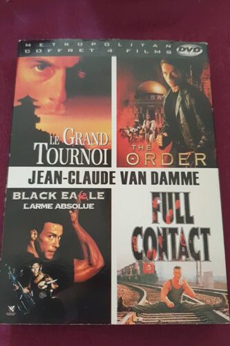 Coffret Jean Claude Van Damme Full Contact + Le Grand Tournoi + Black Eagle + The Order
