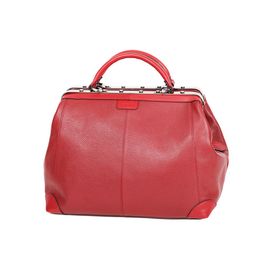 Sac Squaremouth Katana Cuir de Vachette 83254 - Taille M - Rouge