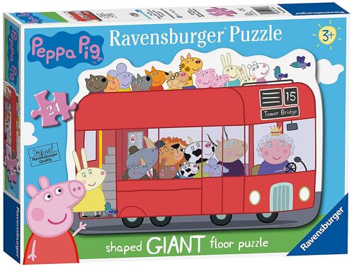 Ravensburger Peppa Pig London Bus, 24 Pièces