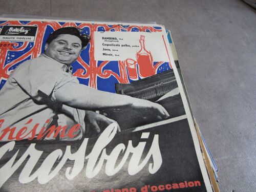 45 Tours Onesime Grosbois Bambino : Coquelicots Polka : Java ; Miroir Ref Barclay 72 079