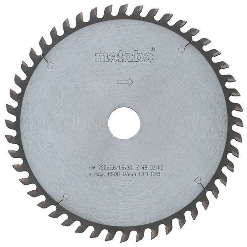 Metabo Lame de scie circulaire HW/CT 210x30, 56 WZ 10°
