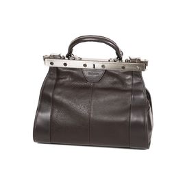 Sac Diligence Katana Cuir de Vachette 83250 - Taille S - Chocolat