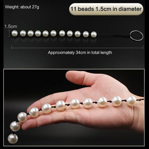 Plug Anal En Caoutchouc Avec De Longues Perles Pour Homme Et Femme, Jouet Sexuel, Masturbateur, Agrandissement De L'anus, 5