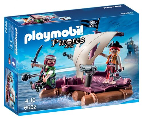 Playmobil 6682 - Radeau Avec Pirates Des Ténèbres