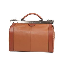 Sac Diligence Katana Cuir de Vachette 83251 - Taille M - Marron clair