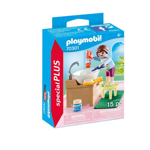 Playmobil 70301 - Enfant Avec Lavabo