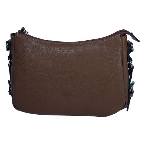 Pochette Katana en Cuir de Vachette grainé 69904 - Chocolat