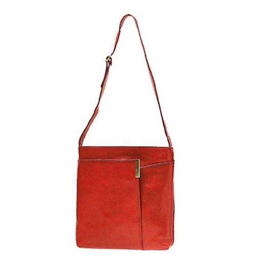 Besace Katana en cuir de Vachette collet K 82517 - Rouge