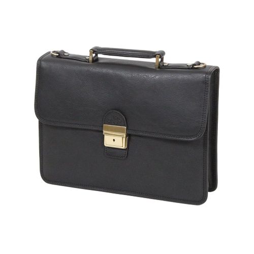 Cartable Katana Cuir de Vachette gras K31025 - Noir