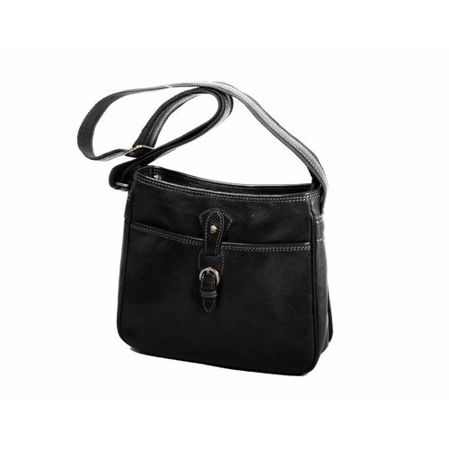 Besace Katana en cuir de Vachette K 32541 - Noir