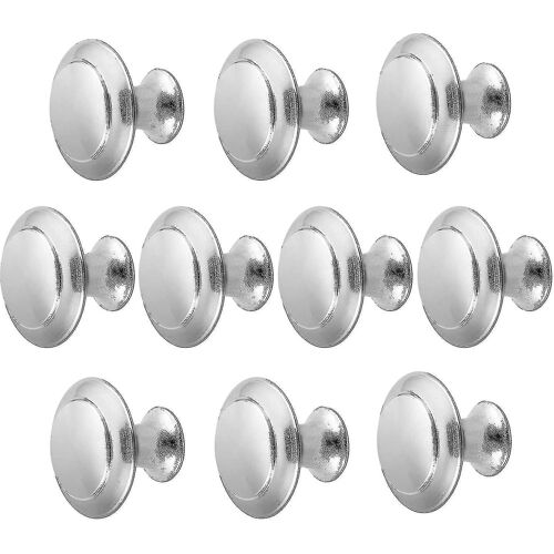 Boutons de poignée d'armoire, poignées d'armoire brossé tiroir garde-robe poignées de porte bouton de meubles (10pcs, argent) - YX