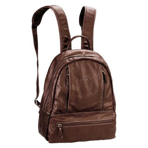 Sac à dos Katana en cuir de Vachette Sauvage K 81213 - Chocolat