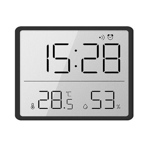 Thermomètre Multifonction Hygromètre Automatique Électronique Température Humidité Moniteur Horloge Thermomètre Domestique -- 