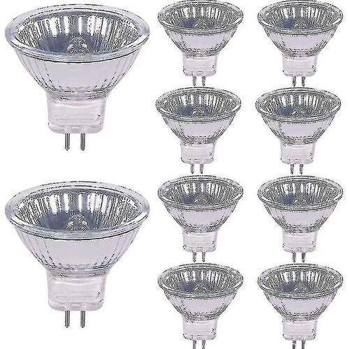 Ampoules Halogènes 20 W 12 V, Culot Gu4, Blanc Chaud 2800 K, Dimmables, Lot De 10 Xc