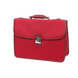 Cartable Katana Nylon Garni Cuir de Vachette K16042 - Rouge
