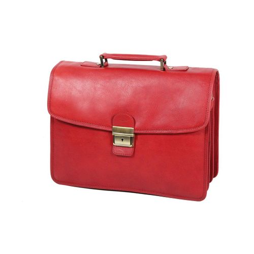 Cartable Katana Cuir de Vachette gras K31033 - Rouge