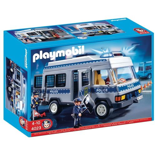 Playmobil 4023 - Fourgon Équipé Et Policiers