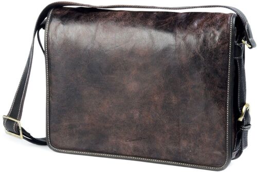 Besace Gérard Henon Sahara en cuir GH 8152 - Marron