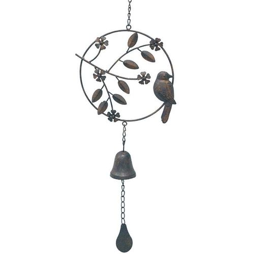 Cloche De Jardin Avec Oiseau 24x6x70cm