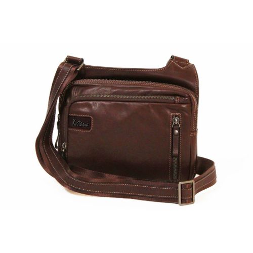 Besace Katana Cuir de Vachette sauvage K 81665 - Marron