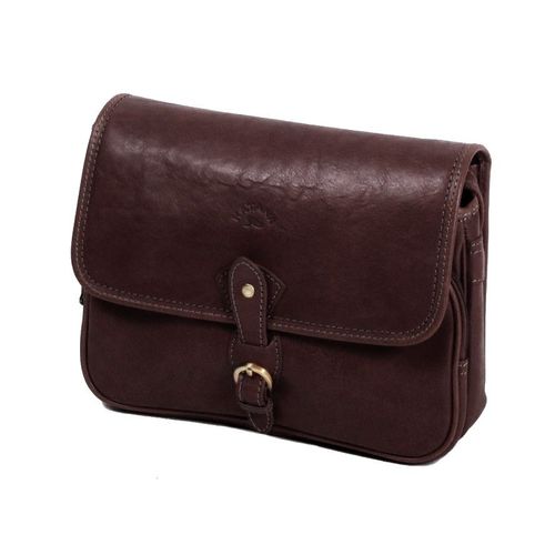 Besace Katana Cuir de Vachette gras K 32588 - Chocolat