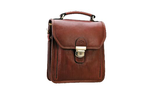Sacoche Katana cuir de Vachette gras K 31019 - Marron