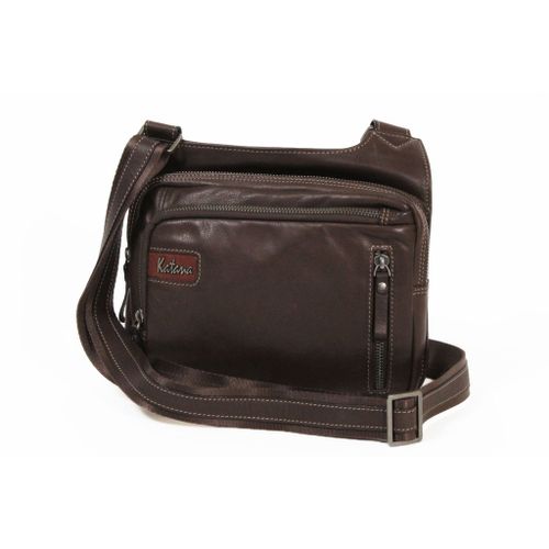 Besace Katana Cuir de Vachette sauvage K 81665 - Chocolat