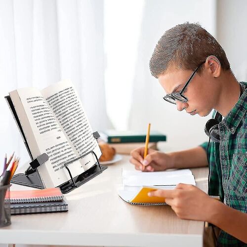 Support De Lecture En Métal, Support De Livre En Métal, Bookend Black, Livre De Recettes Sur Support De Lecture