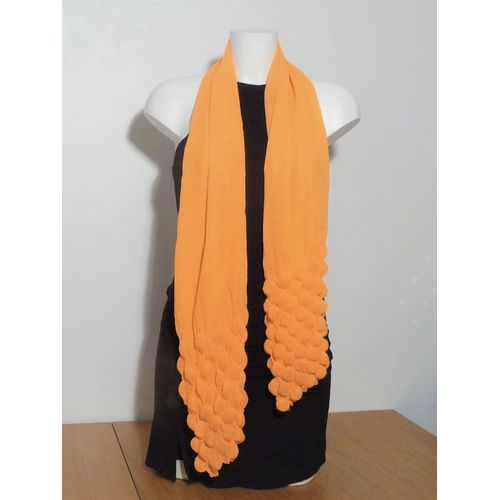 Foulard/ Echarpe Rectangulaire Orange- 170*47cm- Neuf