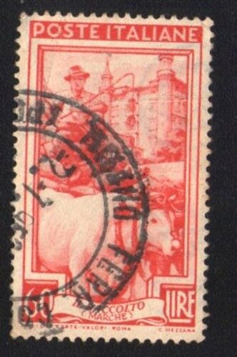 Italie 1950 Oblitéré Rond Used Stamp Il Raccolto Marche The Harvest La Récolte It 587