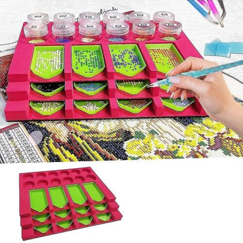 Organisateur De Plateau De Peinture De Diamant, Outils De Peinture De Diamant De Bricolage