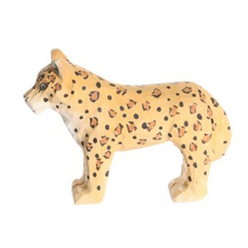 Figurine Léopard en bois